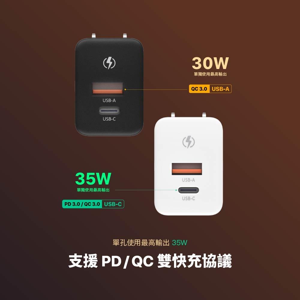 ADAM 亞果元素 OMNIA X35A GaN 35W 雙孔迷你快速電源供應器 快充頭 豆腐頭 充電器 光華商場-細節圖5