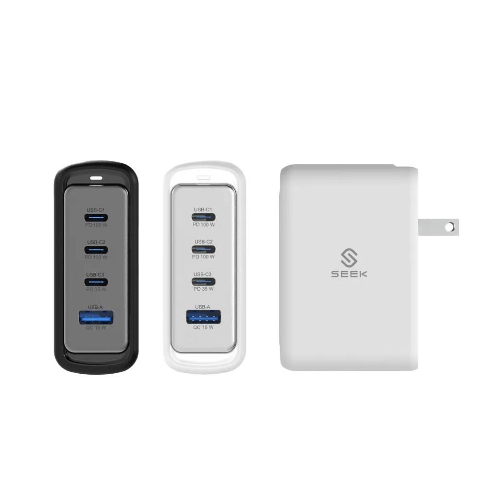 SEEK CU-P1001 100W GaN 電源供應組 USB-A／USB-3 氮化鎵 充電器 變壓器 光華-細節圖2