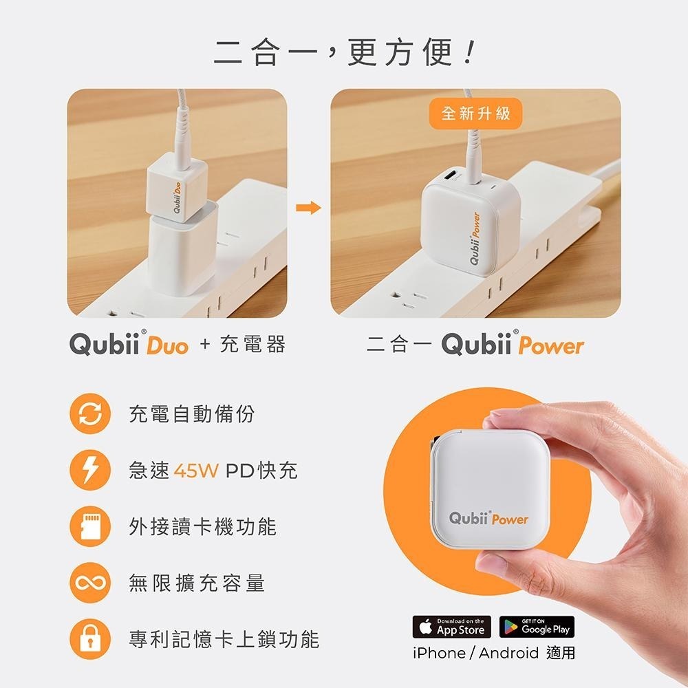 Maktar Qubii Power 超能備份 45W 備份充電器 備份豆腐 充電器 充電頭 豆腐頭 光華商場 公司貨-細節圖6