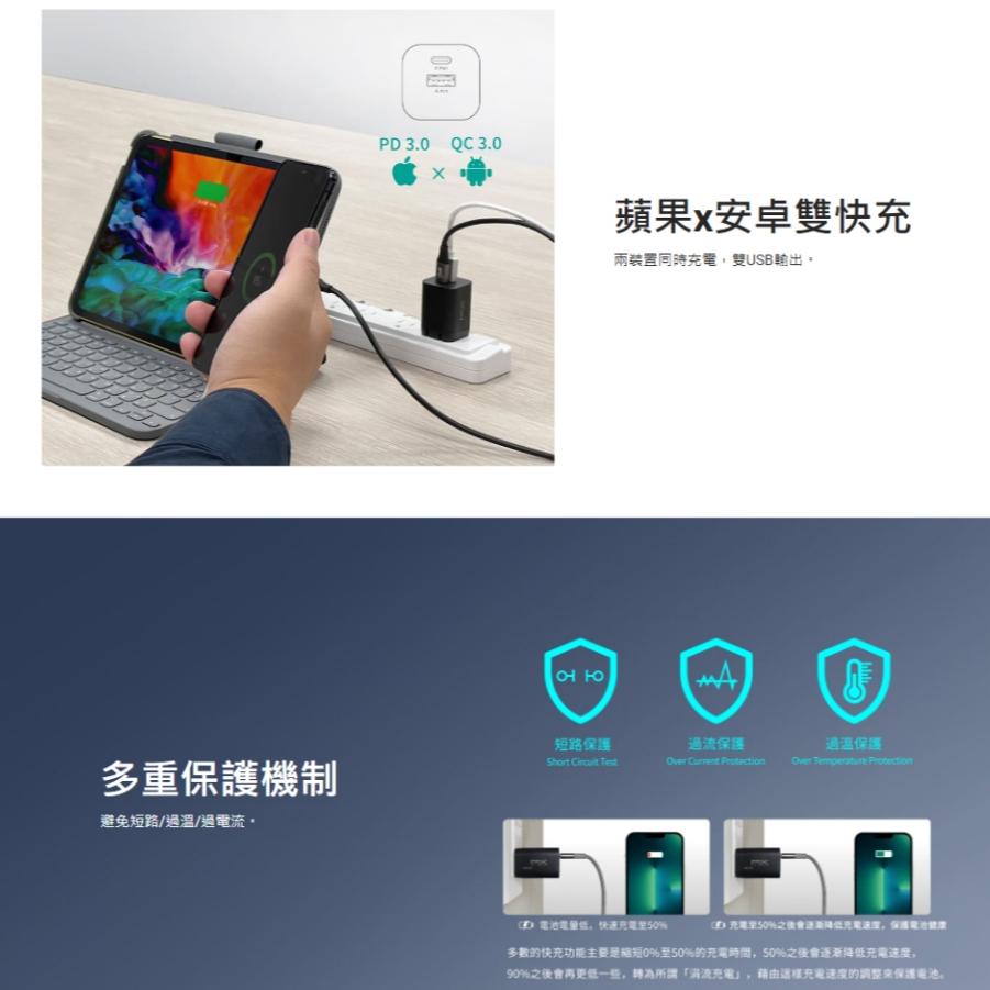 PX 大通 PWC-3511 35W 氮化鎵迷你輕量充電器 GaN 快充 充電頭 充電器 3511W/3511B 光華-細節圖5