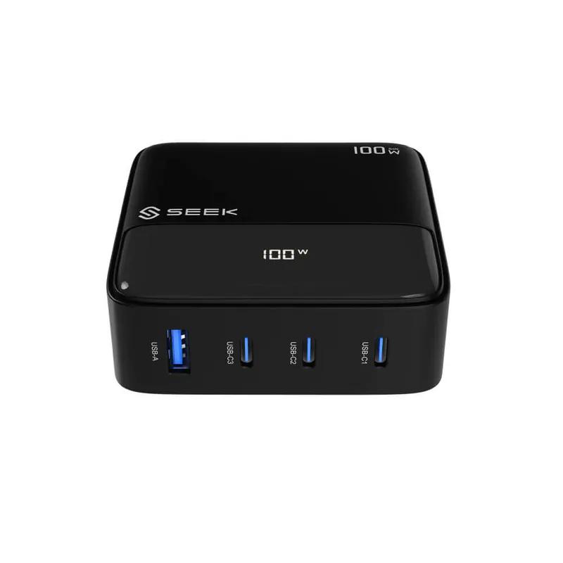 SEEK CU-P1002－100W GaN電源供應器 USB-A／USB-3 氮化鎵 充電器 變壓器 光華-細節圖2
