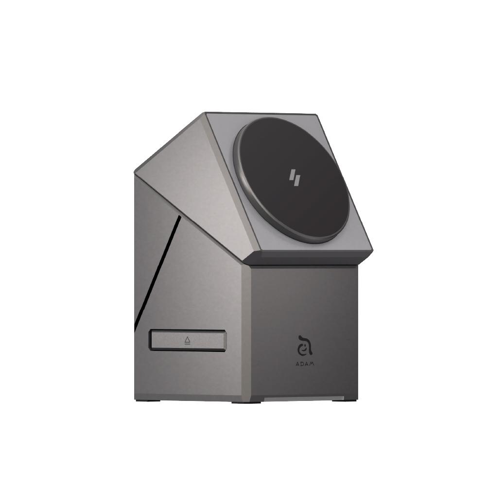 ADAM 亞果元素 Mag Qube－Qi2 立方體 智慧型三合一 旅行磁吸無線充電座 充電座 充電器 無線充電座 光華-細節圖2