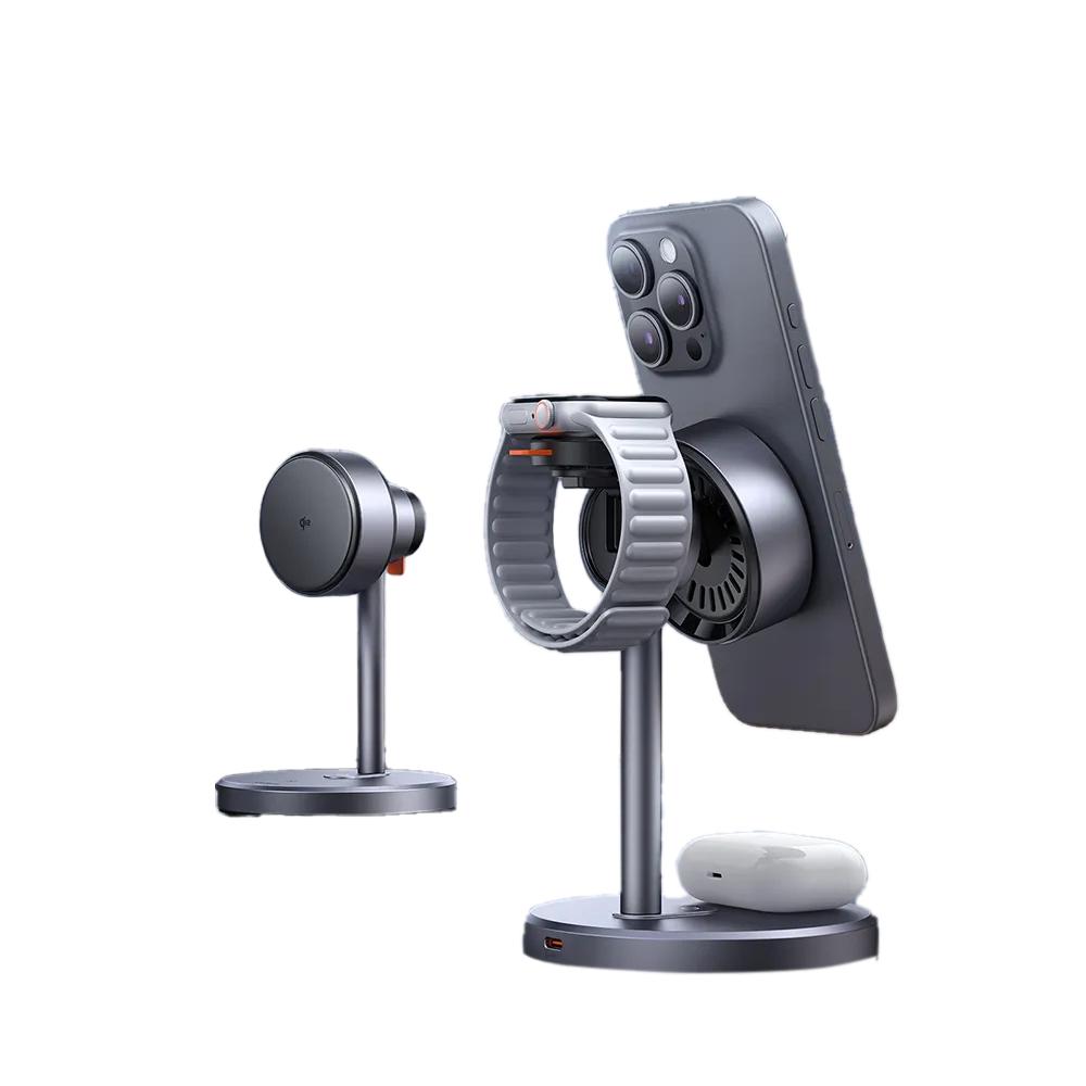 Mcdodo 麥多多 MagQ－Qi2 三合一磁吸無線充電支架 充電器 充電座 磁吸充電座 磁吸充電器 光華-細節圖2