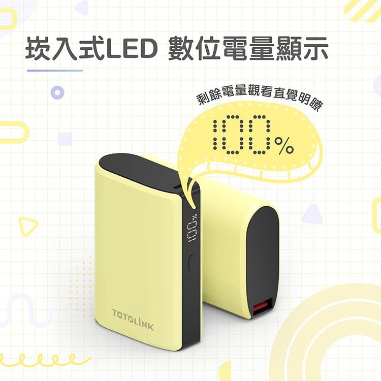 TOTOLINK T10000－9400mAh PD 20W 快充行動電源 電量顯示 行動電源 行動充 行動充電器 光華-細節圖7