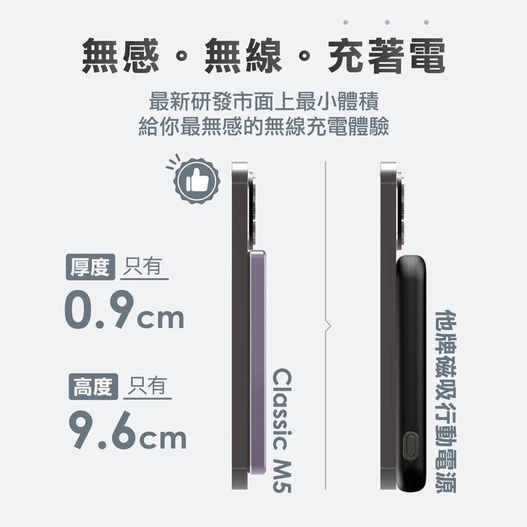 TOTOLINK Classic M5 超薄磁吸無線快充行動電源 行動電源 行動充 磁吸行動電源 磁吸充電 光華-細節圖6