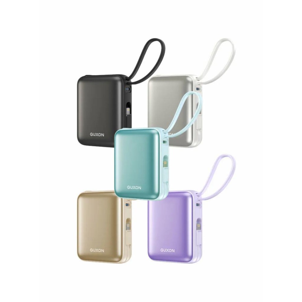 GUXON GFC10000 巧方塊雙線行動電源  10000mAh 行動電源 自帶線 行動充 充電器 光華商場-細節圖2