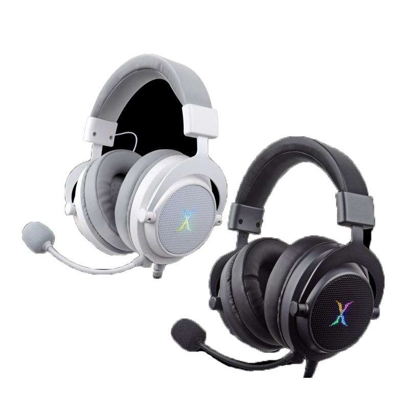 FOXXRAY FXR-HAU-37 波賽頓響狐 USB 耳罩式 電競耳麥 有線耳機 RGB 黑色 白色 光華商場-細節圖2