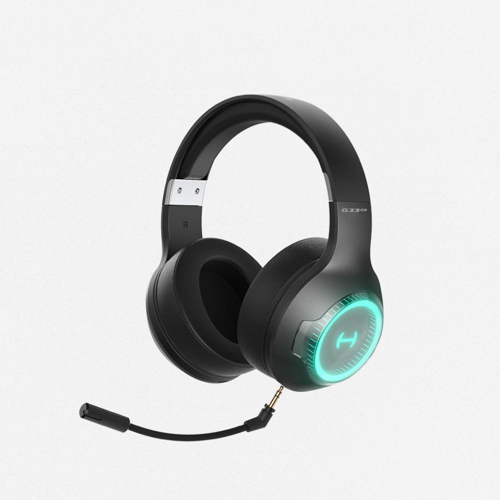 EDIFIER G33BT 無線低延遲電競耳機麥克風 無線耳機 電競耳機 降噪 RGB 低延遲 耳罩式 光華商場-細節圖2