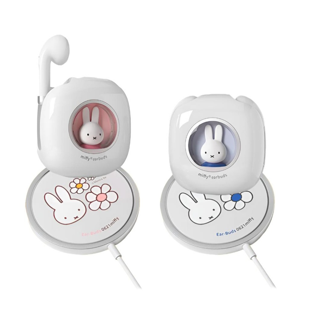 MiPOW 麥泡 TD-17／TD-18－Miffy 米菲兔 真無線藍牙耳機 + 磁吸無線充電盤 無線耳機 藍芽耳機-細節圖2