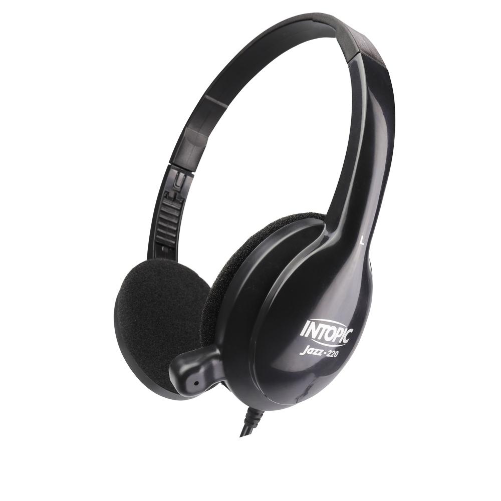 INTOPIC 廣鼎 JAZZ-220 頭戴式 耳機麥克風 耳麥 有線耳麥 輕便型 40mm【現貨熱銷】光華商場-細節圖2