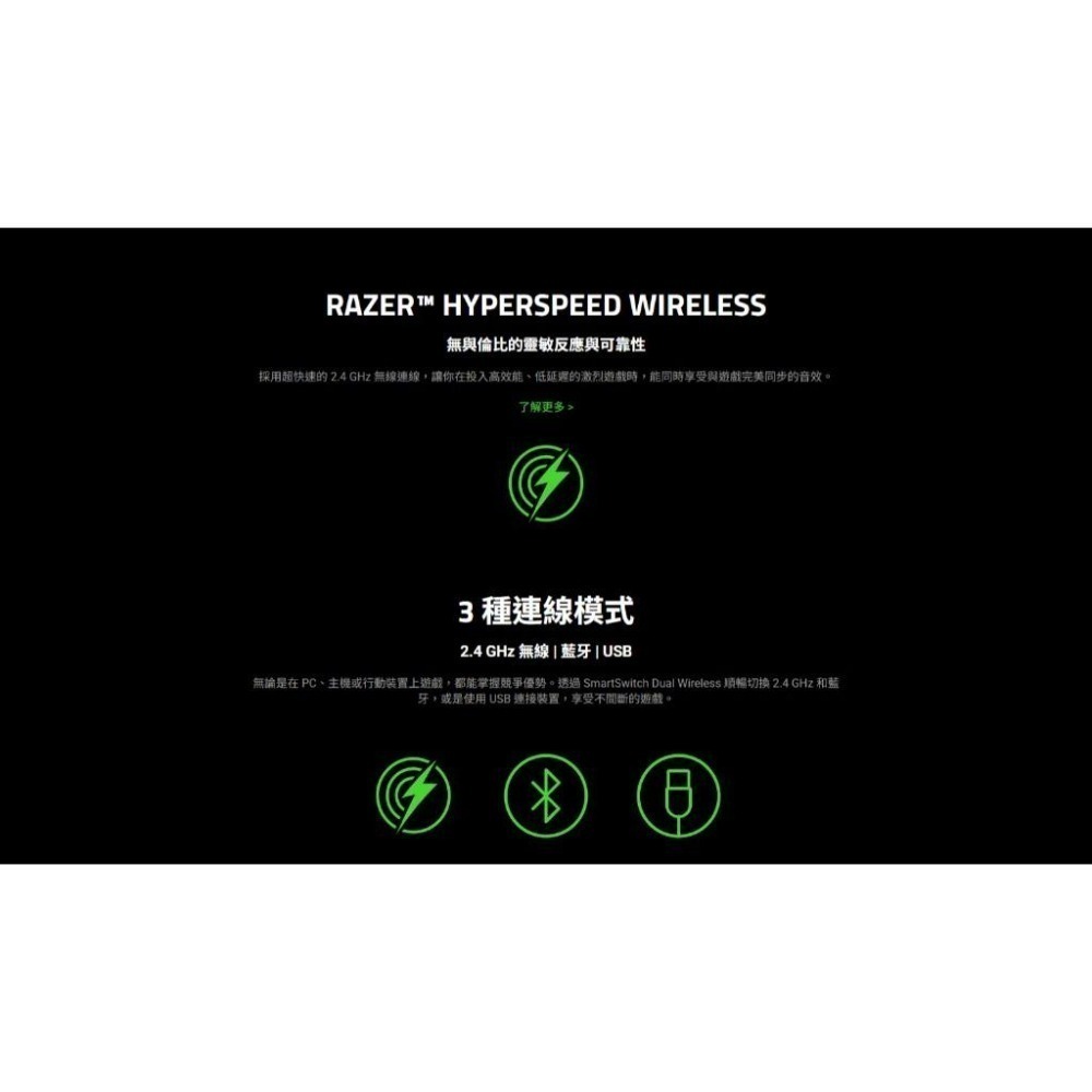 Razer 雷蛇 BlackShark V3 X HyperSpeed 黑鯊 無線電競耳機 電競耳機 遊戲耳機 光華商場-細節圖6