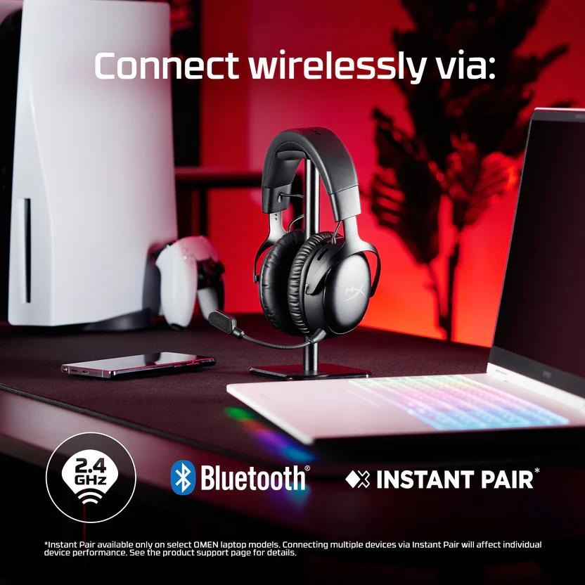 HyperX Cloud III S－Wireless 無線電競耳機 遊戲耳機 電競耳機 有線耳機 耳機麥克風 光華-細節圖4