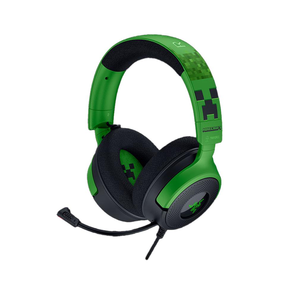 Razer 雷蛇 Kraken V4 X－Minecraft 麥塊 限定版 有線電競耳機 北海巨妖 電競耳機 遊戲耳機-細節圖2