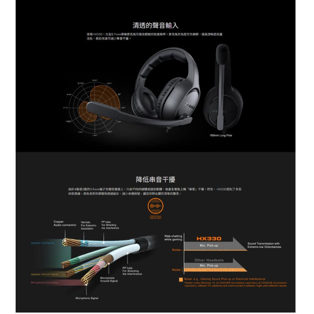 COUGAR 美洲獅 HX330 有線電競耳機 遊戲耳機 電競耳機 有線耳機 耳機麥克風 光華-細節圖6