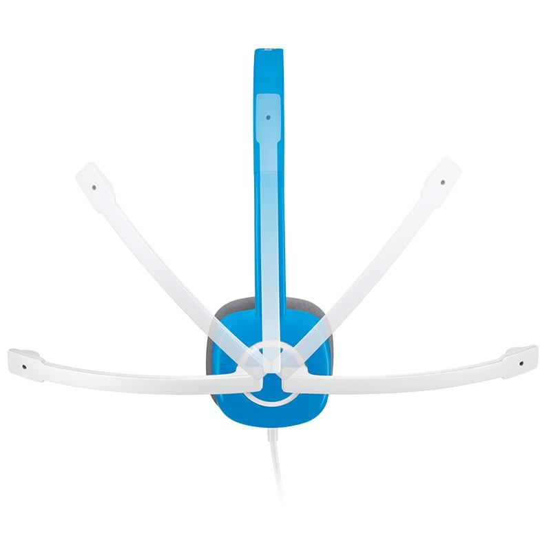 Logitech 羅技 H150 立體耳機麥克風 抗噪麥克風 可調式頭帶 旋轉麥克風 藍色 白色 公司貨【現貨】-細節圖7