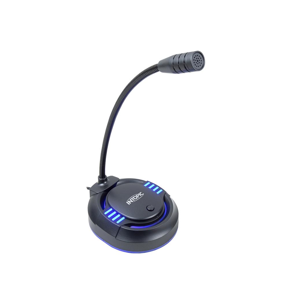 INTOPIC 廣鼎 JAZZ-UB032 USB桌上型發光麥克風 桌上型麥克風 直播 遊戲 光華商場-細節圖2