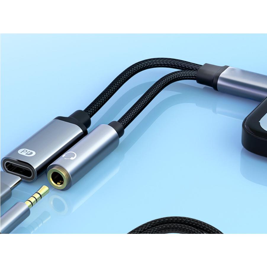唯格 TYPE-C 轉3.5 音源孔 單根轉接線3.5mm 音源轉接線 耳麥轉接線 分接線 隨插即用 光華商場-細節圖6