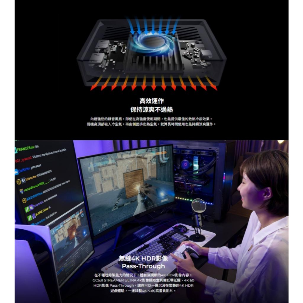 AVerMedia 圓剛 Streamer Ultra GC531 RGB24 影像擷取盒 直播擷取盒 擷取盒-細節圖5