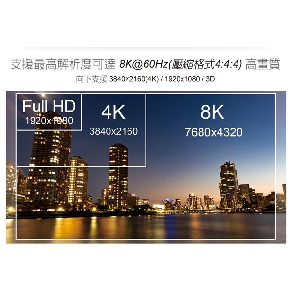 伽利略 CABLE80P HDMI 8K@60Hz 1m／2m／3m／5m 影音傳輸線 螢幕線 影音線 光華-細節圖4