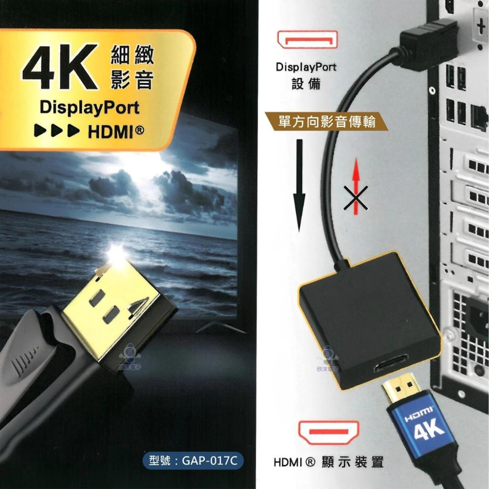 i-gota 愛購它 DP 轉 HDMI 母 轉接器 DisplayPort 轉接線 螢幕轉接器 光華商場-細節圖5