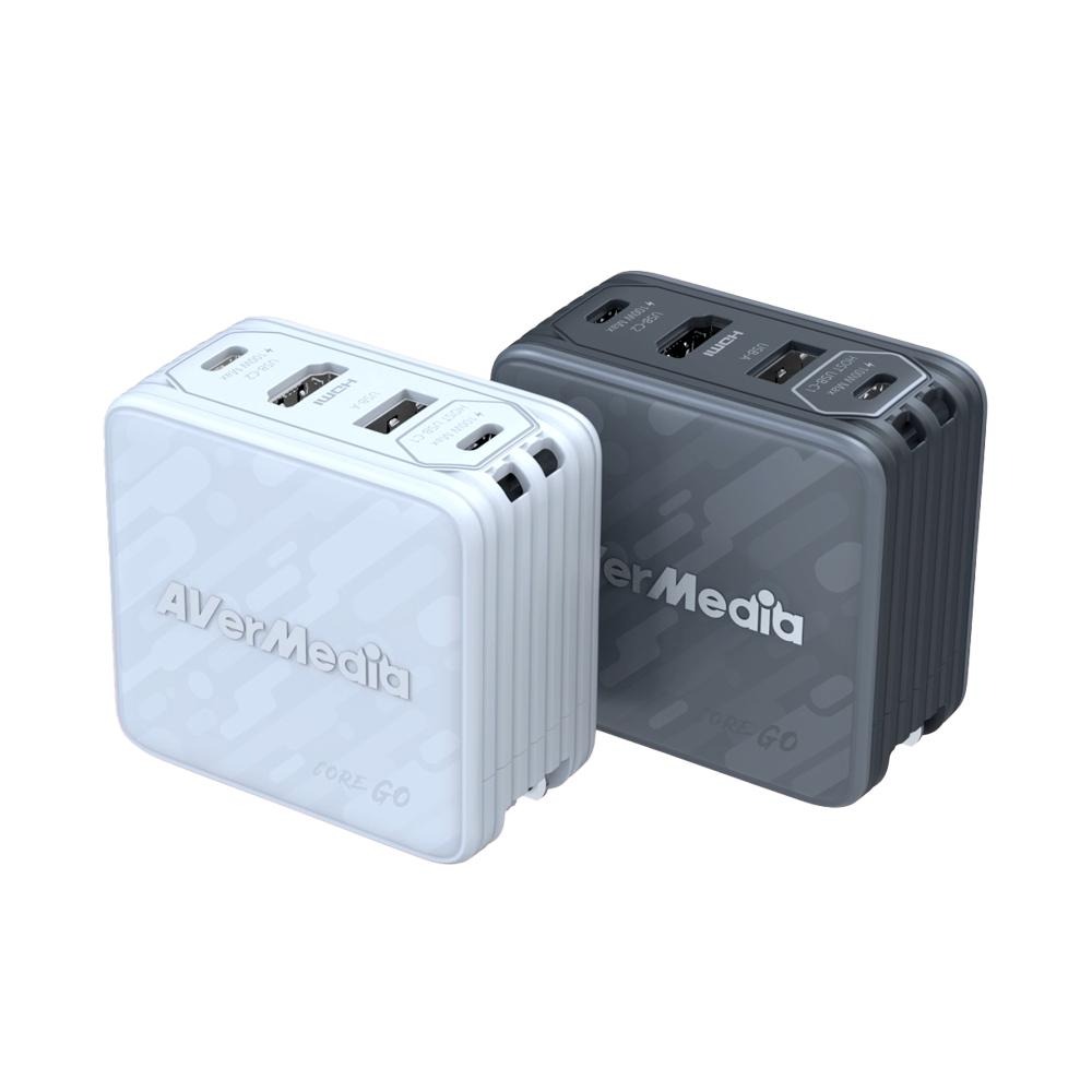 AVerMedia 圓剛 CORE GO－GC313 影像傳輸充電器 100W GaN 氮化鎵 影像擷取 充電器 光華-細節圖2