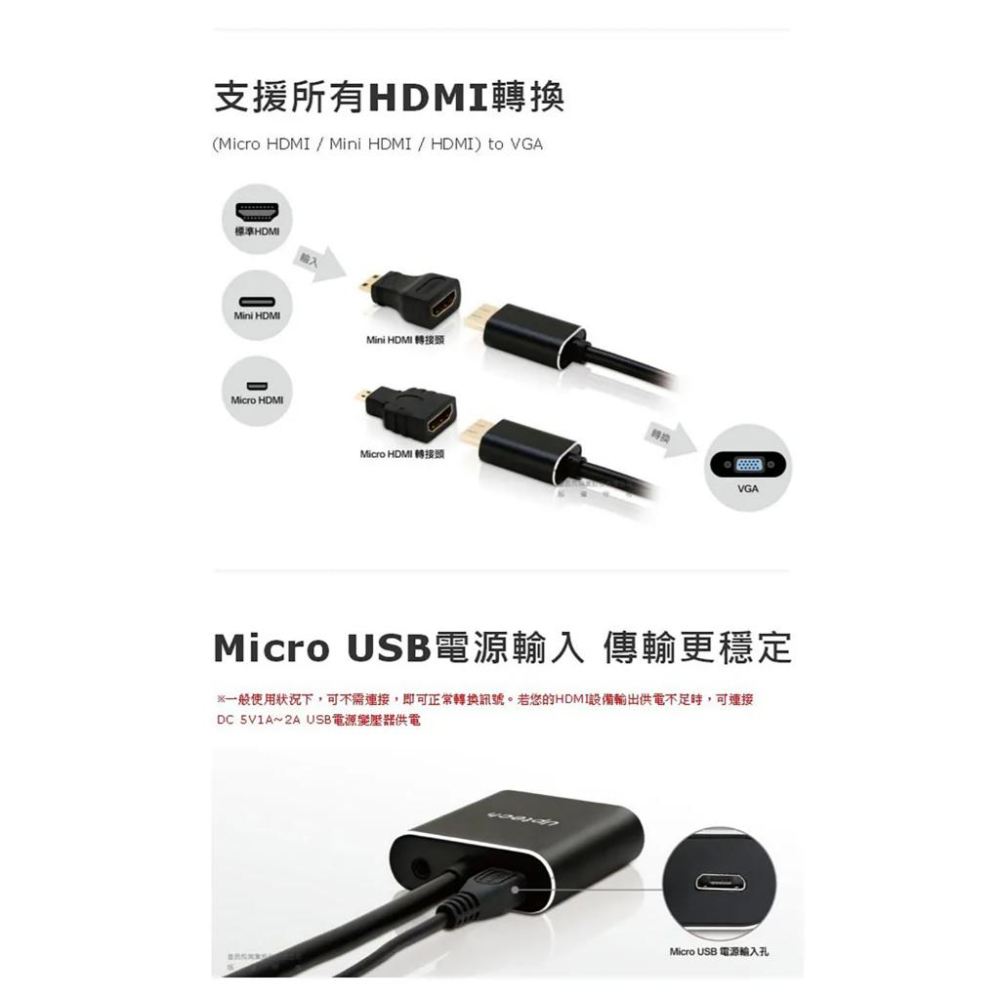 UPTECH 登昌恆 HC107A－HDMI 轉 VGA 影音轉換器 轉換器 轉接器 轉接頭 影音轉接器 光華-細節圖6