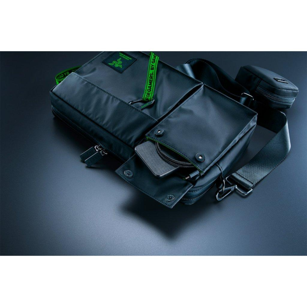 Razer 雷蛇 Xanthus Crossbody Bag 電競側背包 側背包 防潑水塗層 筆電包 電腦包 光華-細節圖4
