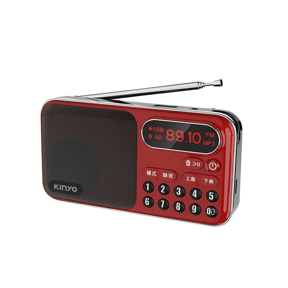 KINYO 耐嘉 RA-5516 大容量讀卡收音機 USB／TF卡 收音機 FM 調頻功能 可錄音 錄音機 光華-細節圖2
