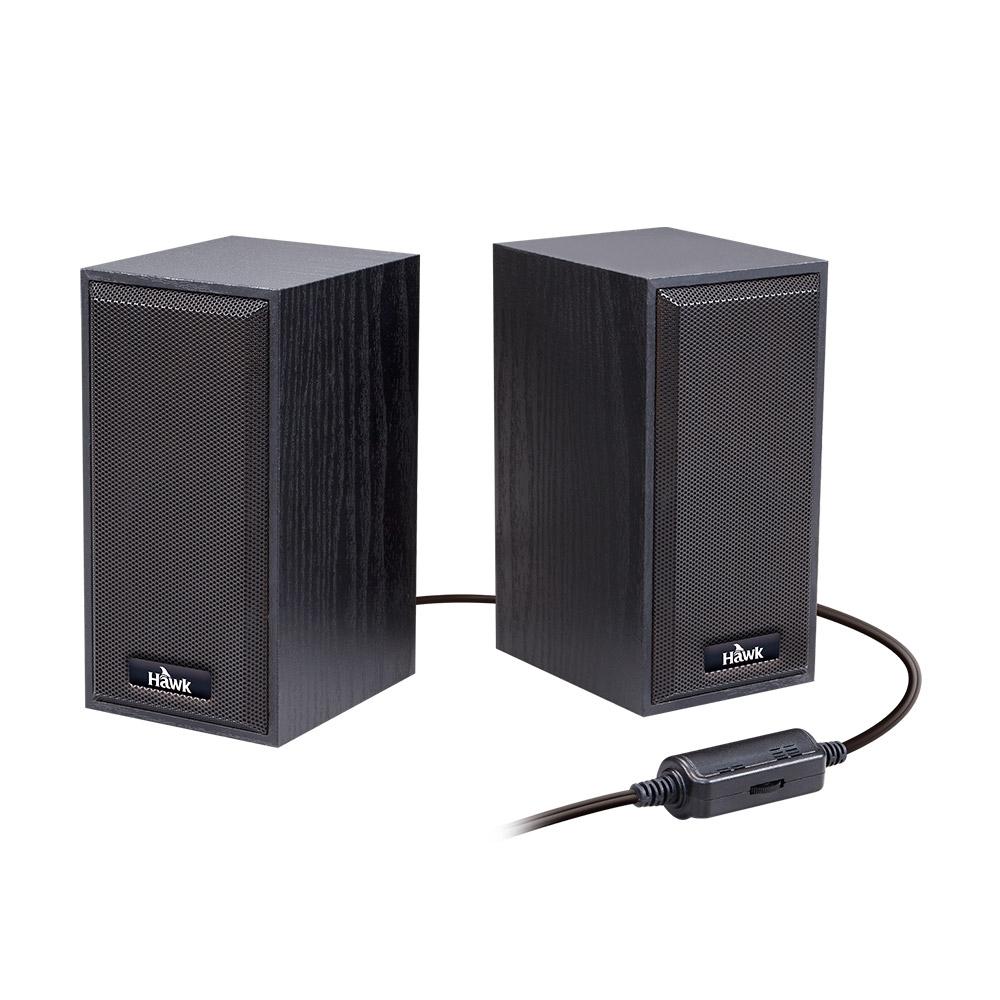 Hawk 浩客 08-HGU206BK 二件式木質喇叭 音響喇叭 USB 電腦喇叭 外接喇叭 音箱 光華商場-細節圖2