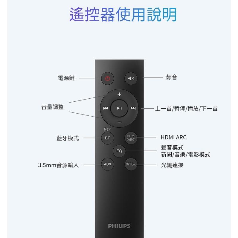 【免運直送】PHILIPS 飛利浦 2.0聲道環繞喇叭 TAB5105/96 音響 TAB5105-細節圖7