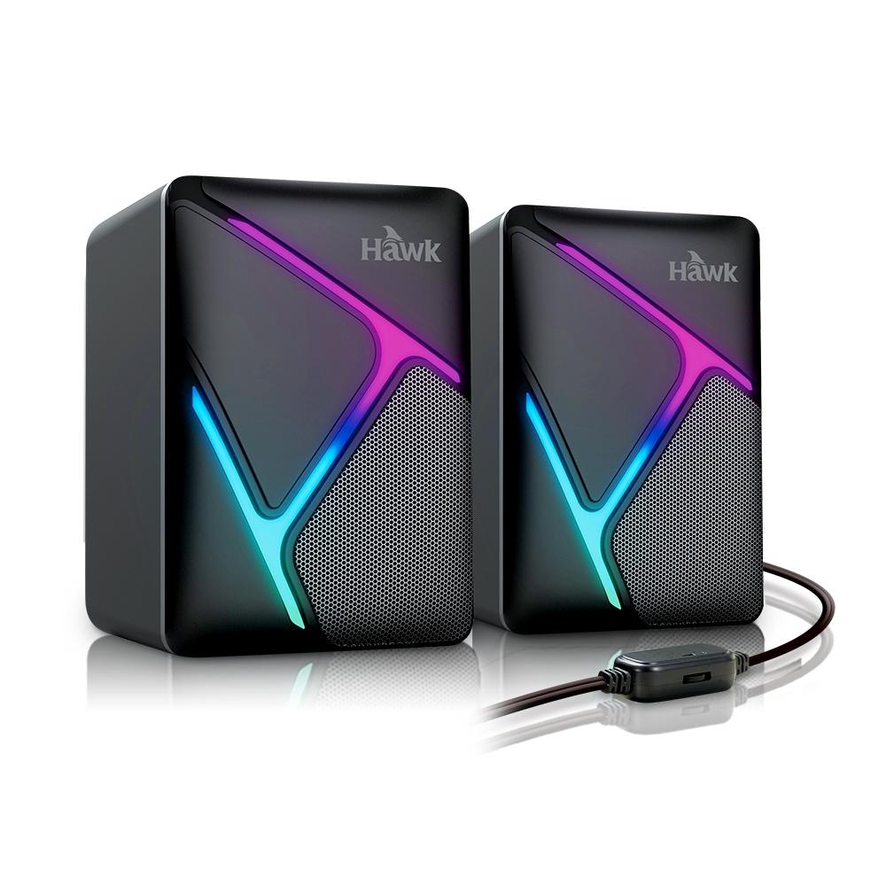 HAWK U205 USB發光喇叭 電腦喇叭 音響喇叭 小喇叭 音響 音箱 桌上型喇叭 外接喇把 平板 手機 光華商場-細節圖2