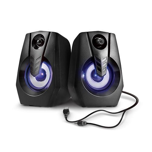 Hawk 浩客 U204 RGB USB 發光喇叭 2.5吋/3W*2 電競音響 電競喇叭 光華商場-細節圖2