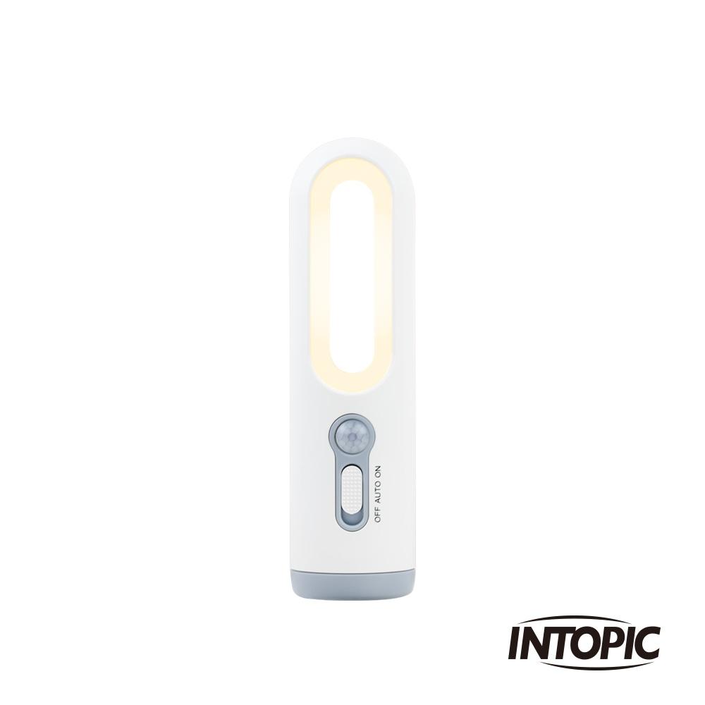 Intopic 廣鼎 GW-SL-003 二合一手電筒人體感應夜燈 白色 手電筒 夜燈 感應燈 光華商場-細節圖2