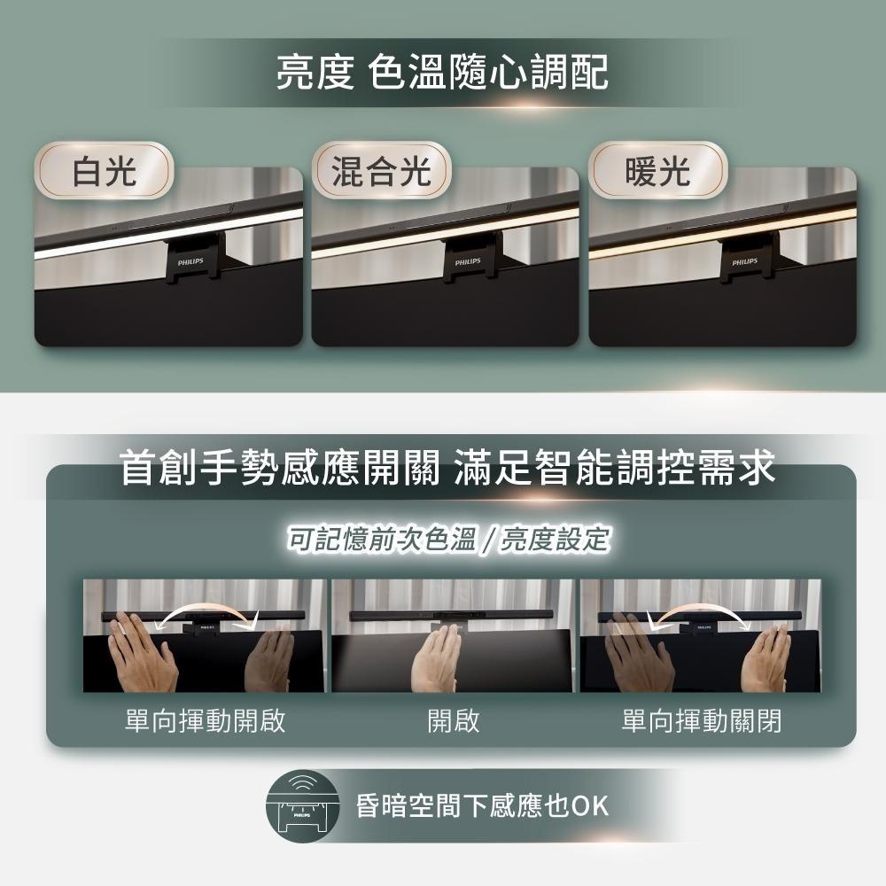 【現貨免運】Philips 飛利浦 66219 品笛Pro LED護眼螢幕掛燈 PD052 螢幕燈 護眼燈 電腦燈 光華-細節圖6