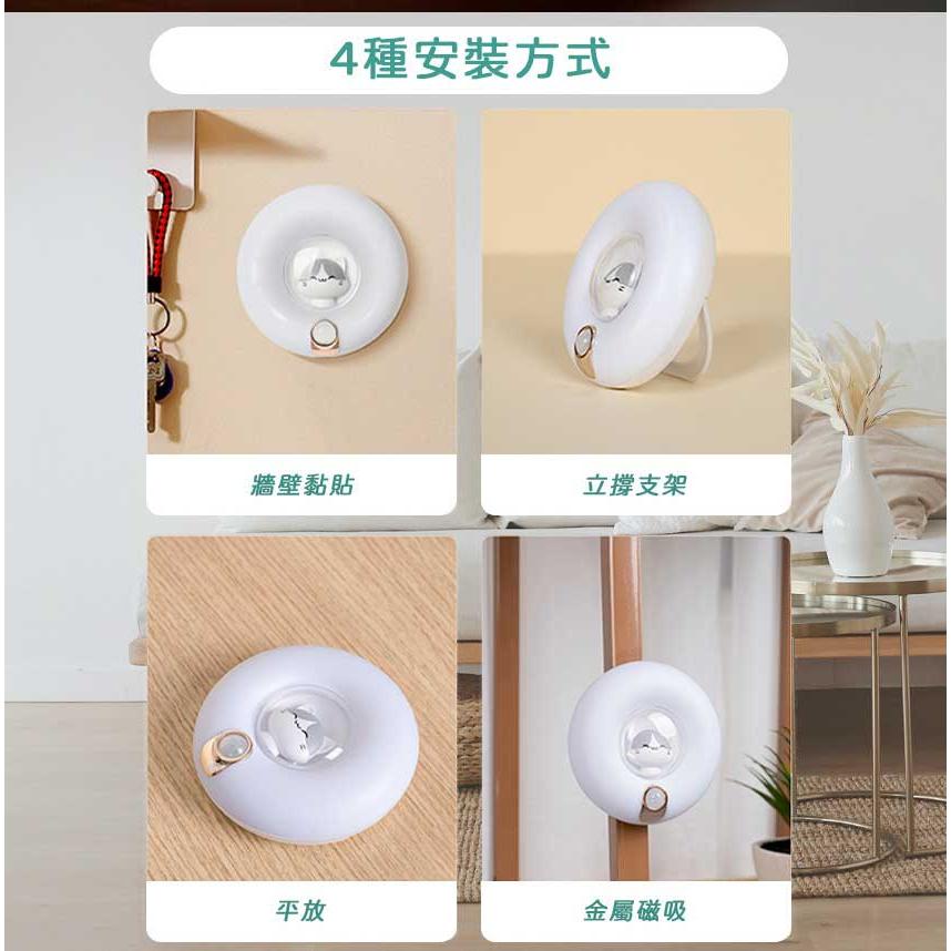 Intopic 廣鼎 GW-SL-002 微笑灰喵 自動感應 小夜燈 床頭燈 磁吸式 感應燈 人體感應 光華商場-細節圖5
