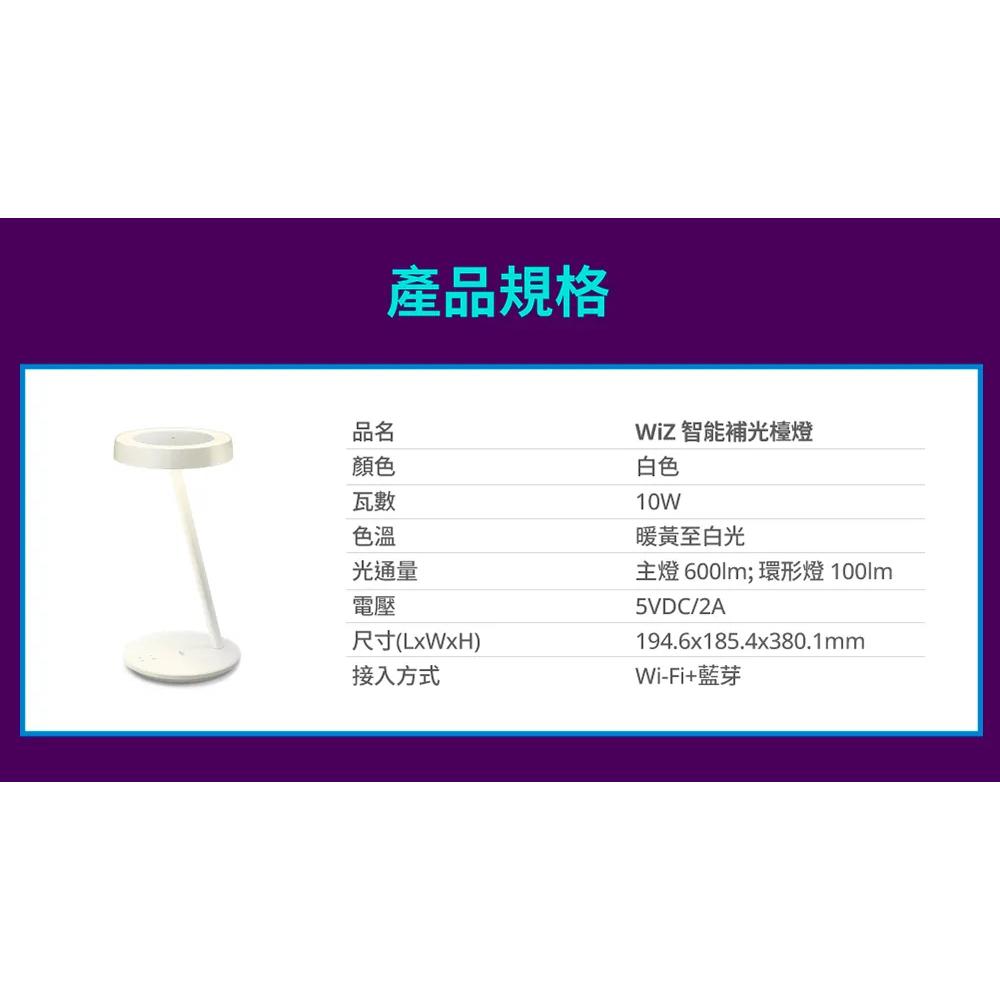 Philips 飛利浦 PW020 WiZ Wi-Fi 智能補光燈 Wifi 補光燈 拍照補光 檯燈 光華商場-細節圖8