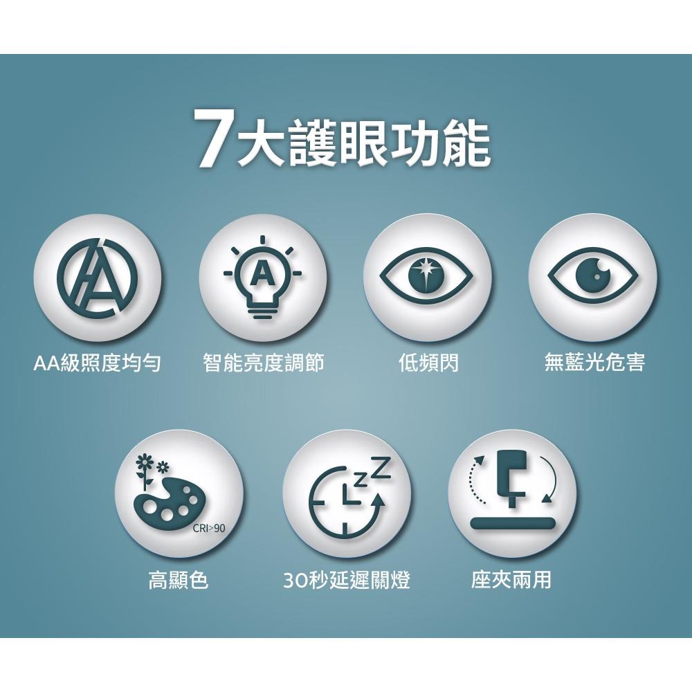 Philips 飛利浦 PD060 軒璽二代座夾兩用智慧護眼檯燈 閱讀燈 書桌燈 護眼 檯燈 夾燈 66251 光華-細節圖4