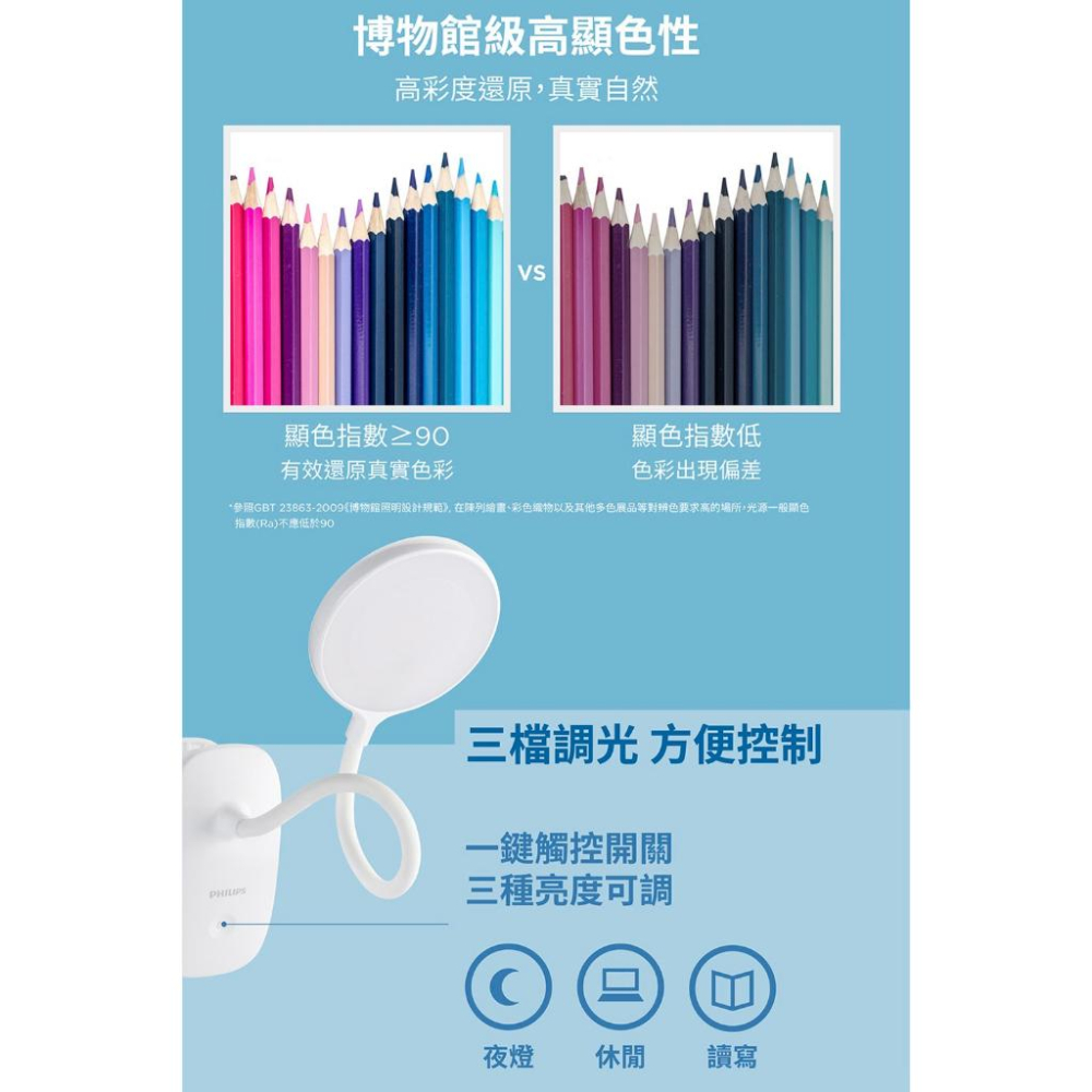Philips 飛利浦 酷炫充電夾燈 PD045 66149 檯燈 閱讀燈 桌燈 飛利浦檯燈 光華商場 公司貨-細節圖6