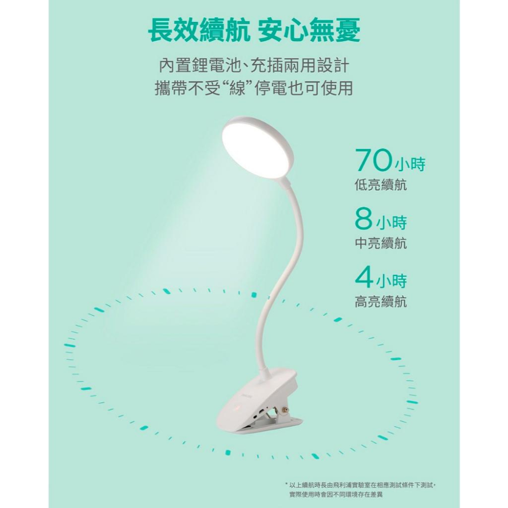 Philips 飛利浦 酷炫充電夾燈 PD045 66149 檯燈 閱讀燈 桌燈 飛利浦檯燈 光華商場 公司貨-細節圖7