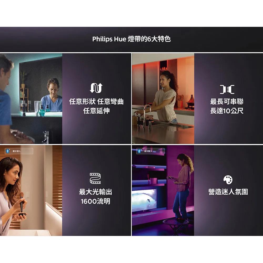 Philips 飛利浦 Hue 全彩情境燈帶-2公尺 (PH008) 情境燈帶 全彩燈帶 LED燈帶 光華-細節圖5