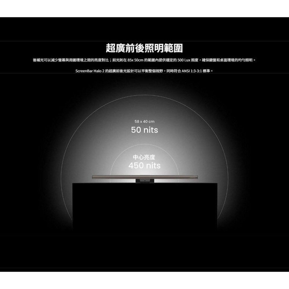 BenQ 明碁 ScreenBar Halo 2 螢幕智能掛燈 無線旋鈕版 螢幕掛燈 BenQ掛燈 顯示器掛燈 光華-細節圖5