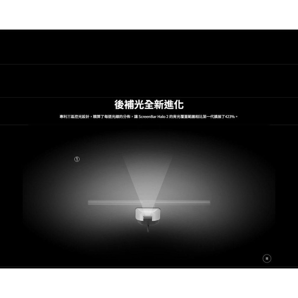 BenQ 明碁 ScreenBar Halo 2 螢幕智能掛燈 無線旋鈕版 螢幕掛燈 BenQ掛燈 顯示器掛燈 光華-細節圖6