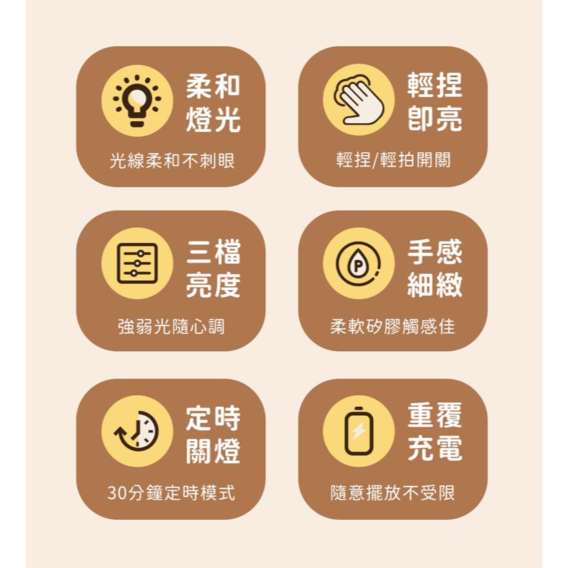 aibo 鈞嵐 USB-LI-73 療癒系南瓜 LED 拍拍夜燈 USB充電 小夜燈 床頭燈 拍拍燈 光華-細節圖7