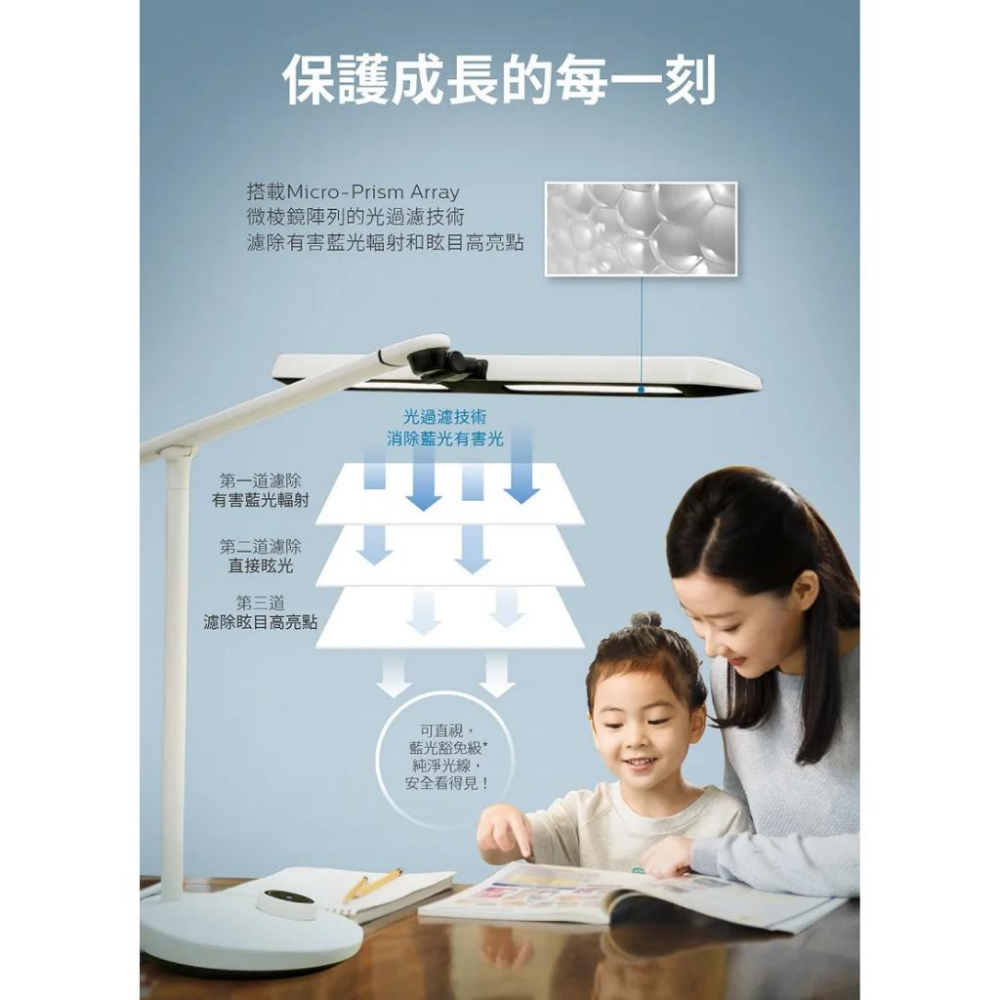 PHILIPS 飛利浦 PD002 66168 軒泰AA級護眼LED檯燈 閱讀燈 桌燈 護眼燈 可調光 光華商場-細節圖6