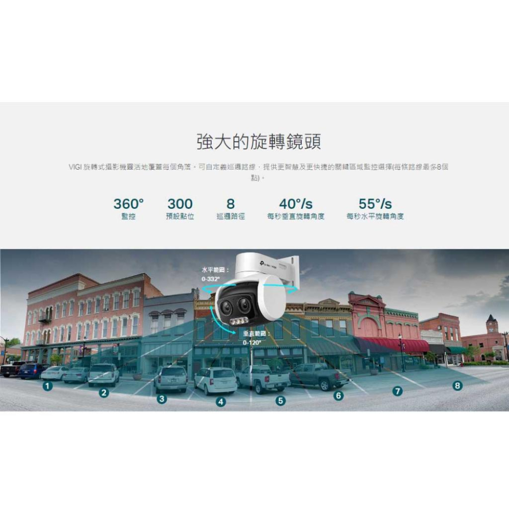 TP-LINK VIGI C540V POE 網路監控攝影機 戶外型 全彩 雙鏡頭 變焦 旋轉式 監視器 商用 光華商場-細節圖6