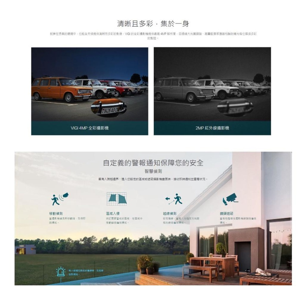TP-LINK VIGI C340 C340-W 戶外全彩槍型網路攝影機 4mm 監控攝影 戶外攝影機 防水 POE-細節圖7