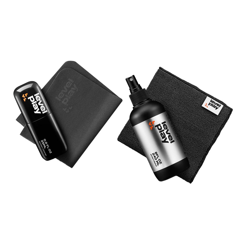 Levelplay 鋭玩 Screen Cleaner Kit 25ml/240ml 螢幕清潔劑+擦拭布 螢幕清潔組-細節圖2