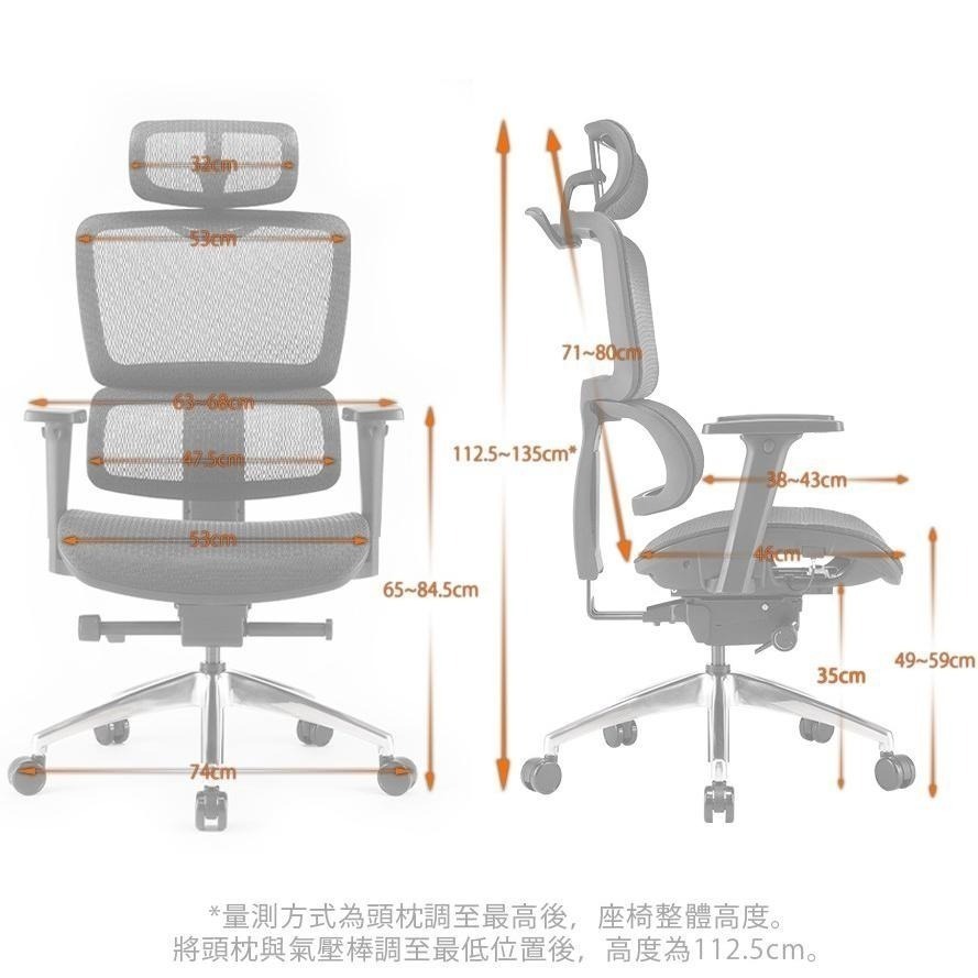 【領卷現折】iRocks T07 人體工學辦公椅 4D扶手 人體工學椅背 高彈力網布 可調頭枕椅墊 電腦椅 光華商場-細節圖3