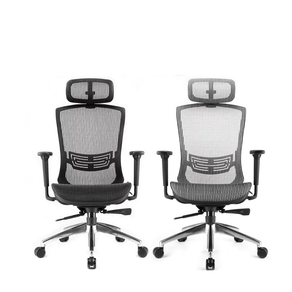 【好禮贈】iRocks T03 人體工學 辦公椅 電腦椅 網椅 菁英黑/霧銀灰 高彈力網布/3D扶手/四級氣壓棒-細節圖2