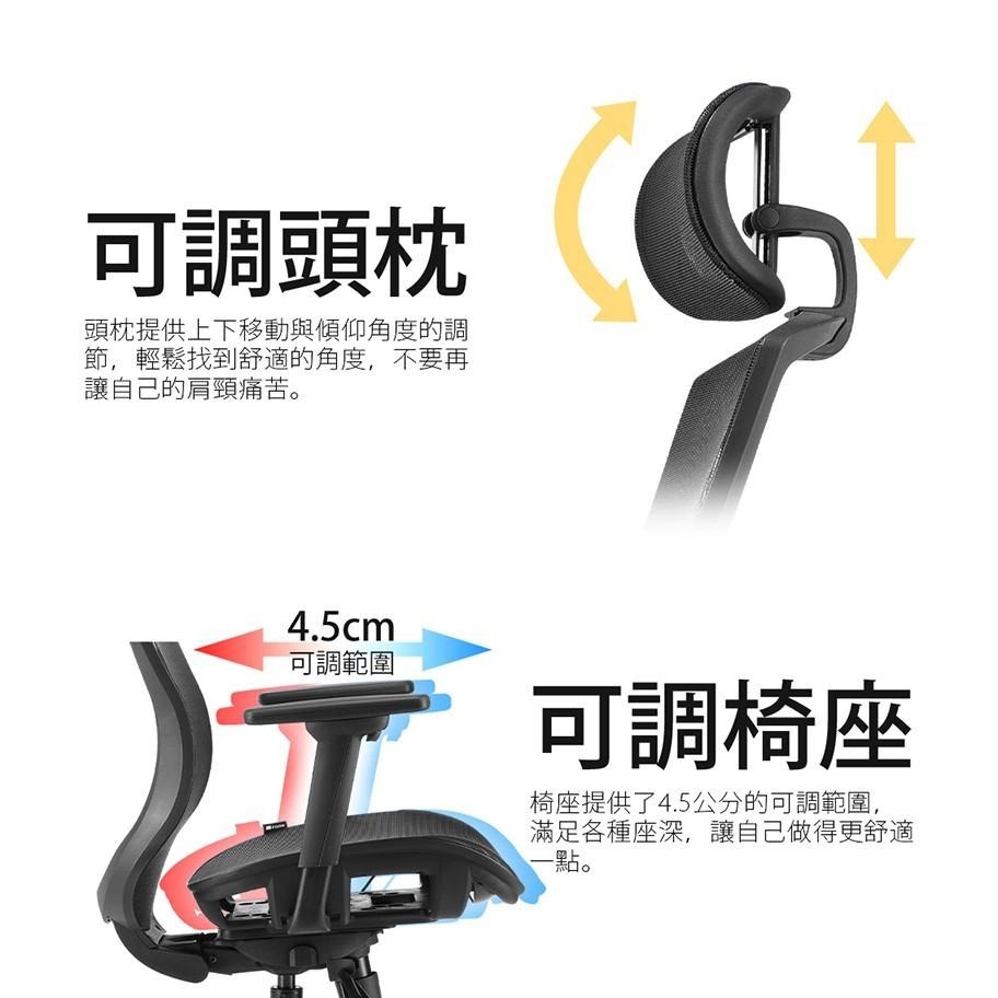 【好禮贈】iRocks T03 人體工學 辦公椅 電腦椅 網椅 菁英黑/霧銀灰 高彈力網布/3D扶手/四級氣壓棒-細節圖7